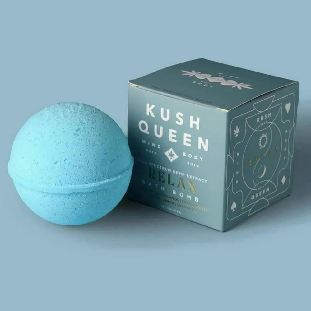 Kush Queen | 1:1 Bath Bomb | Relax | Bath | 25mg:25mg CBD:THC