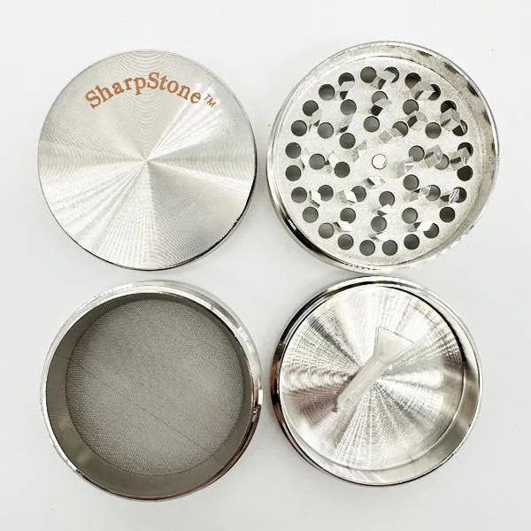 SharpStone - V2 Grinder 4 Piece - Silver - 2.5"