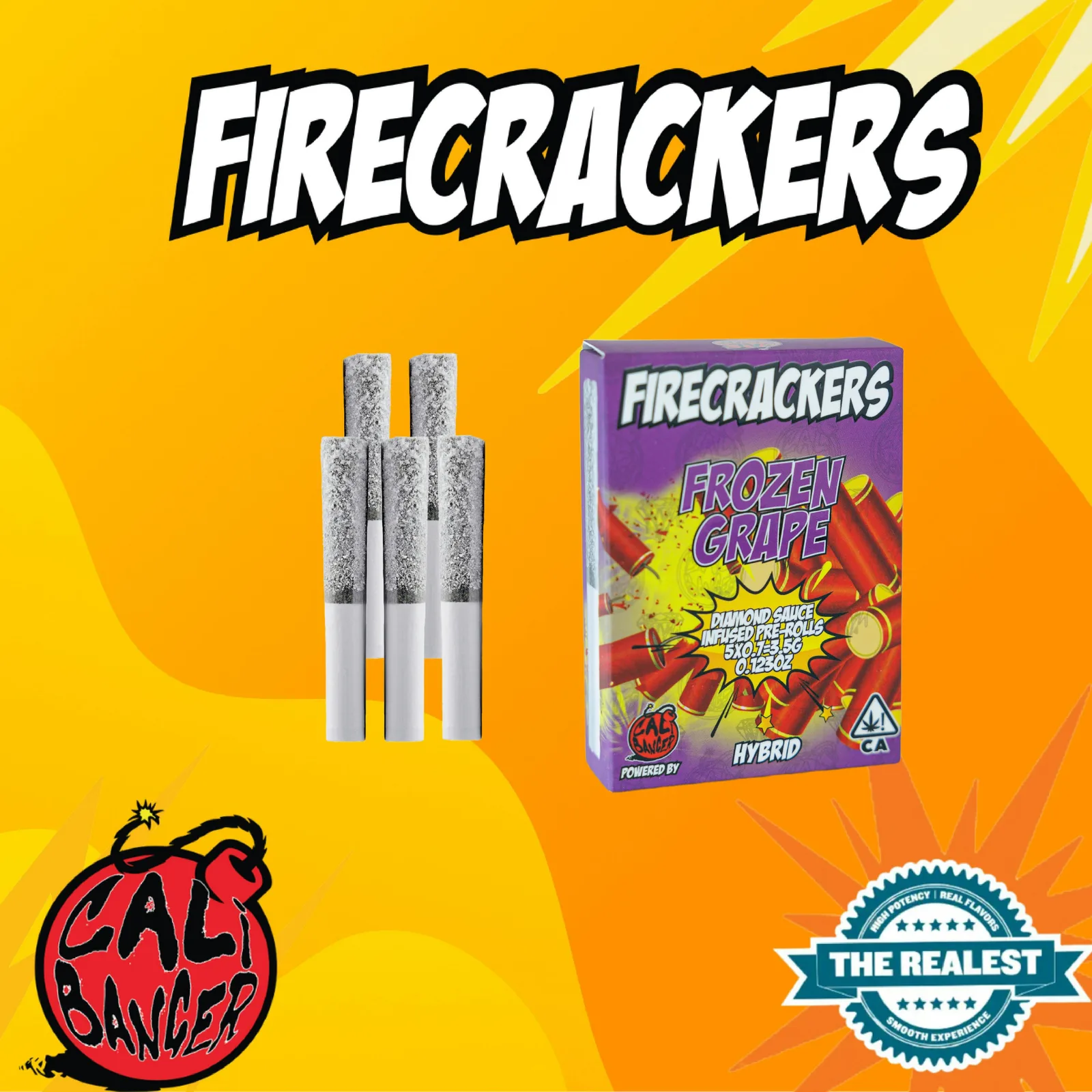 Firecracker Infused Pre Roll Frozen Grape 5 x 0.7 - 3.5 G