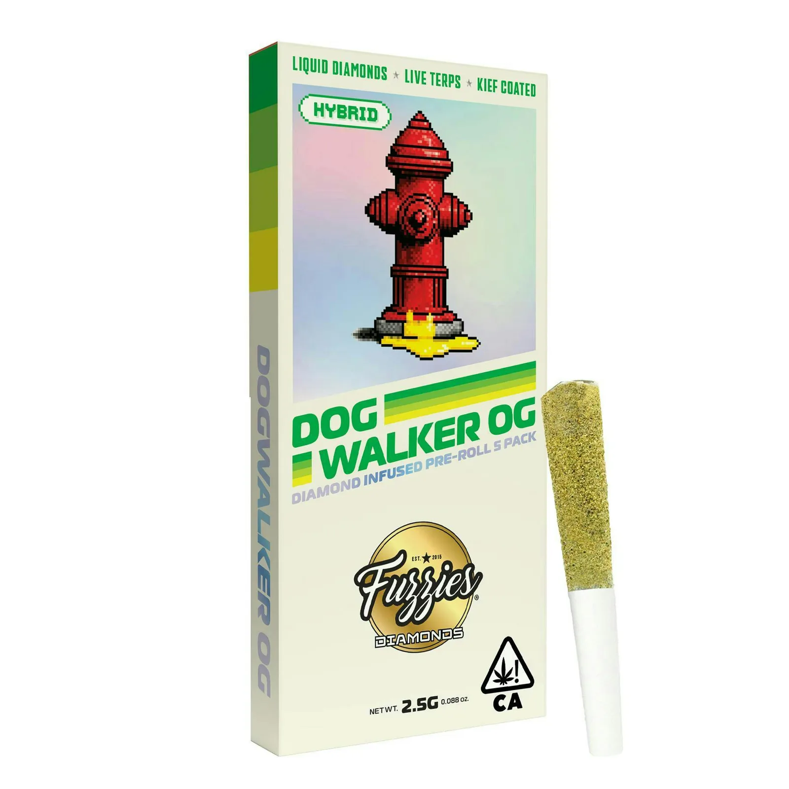 Fuzzies | Diamonds | Dogwalker OG | Infused Joints | 0.5g each | 5pk