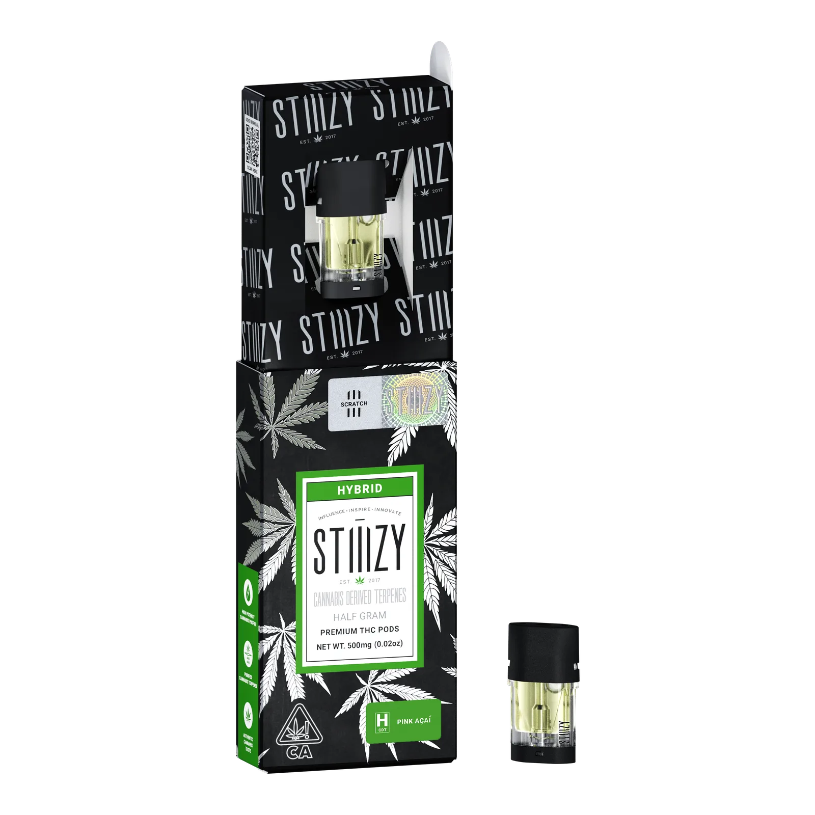 Vape Cartridge - PINK ACAI .5G CDT Pod - STIIIZY