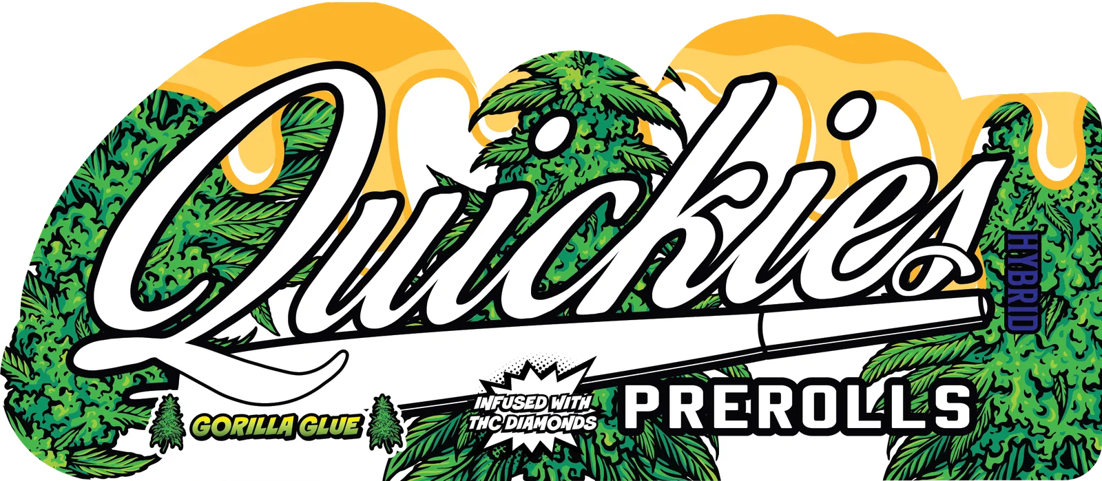 Quickies Prerolls | Infused Gorilla Glue 1g