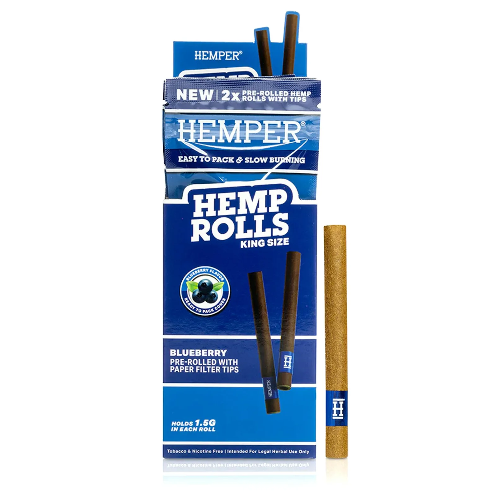 BLUEBERRY HEMP KING SIZE ROLLS 2PK