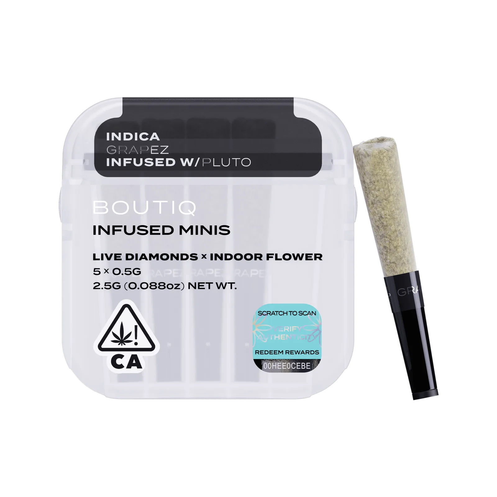Boutiq | Grapez x Pluto Diamonds | Infused Minis | 5pk
