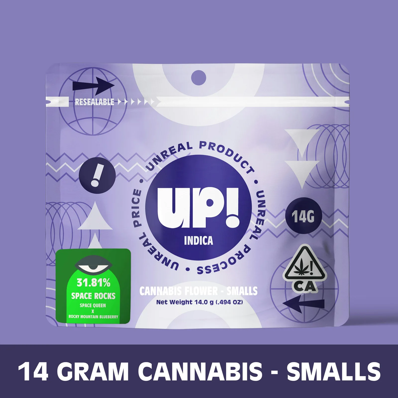 Space Rocks (Indica) Cannabis Smalls 14g