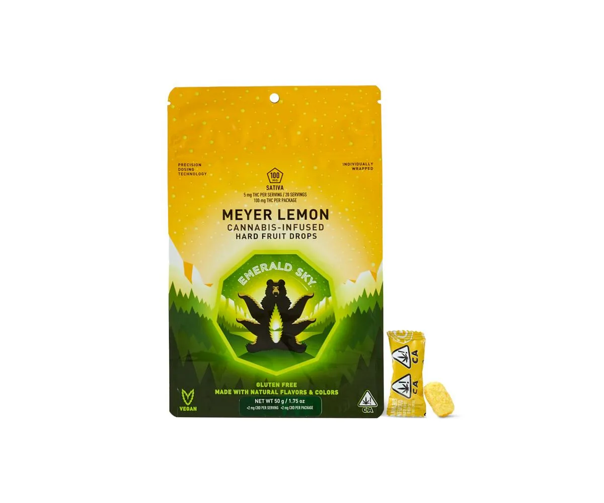 Emerald Sky Drops - Meyer Lemon 100mg