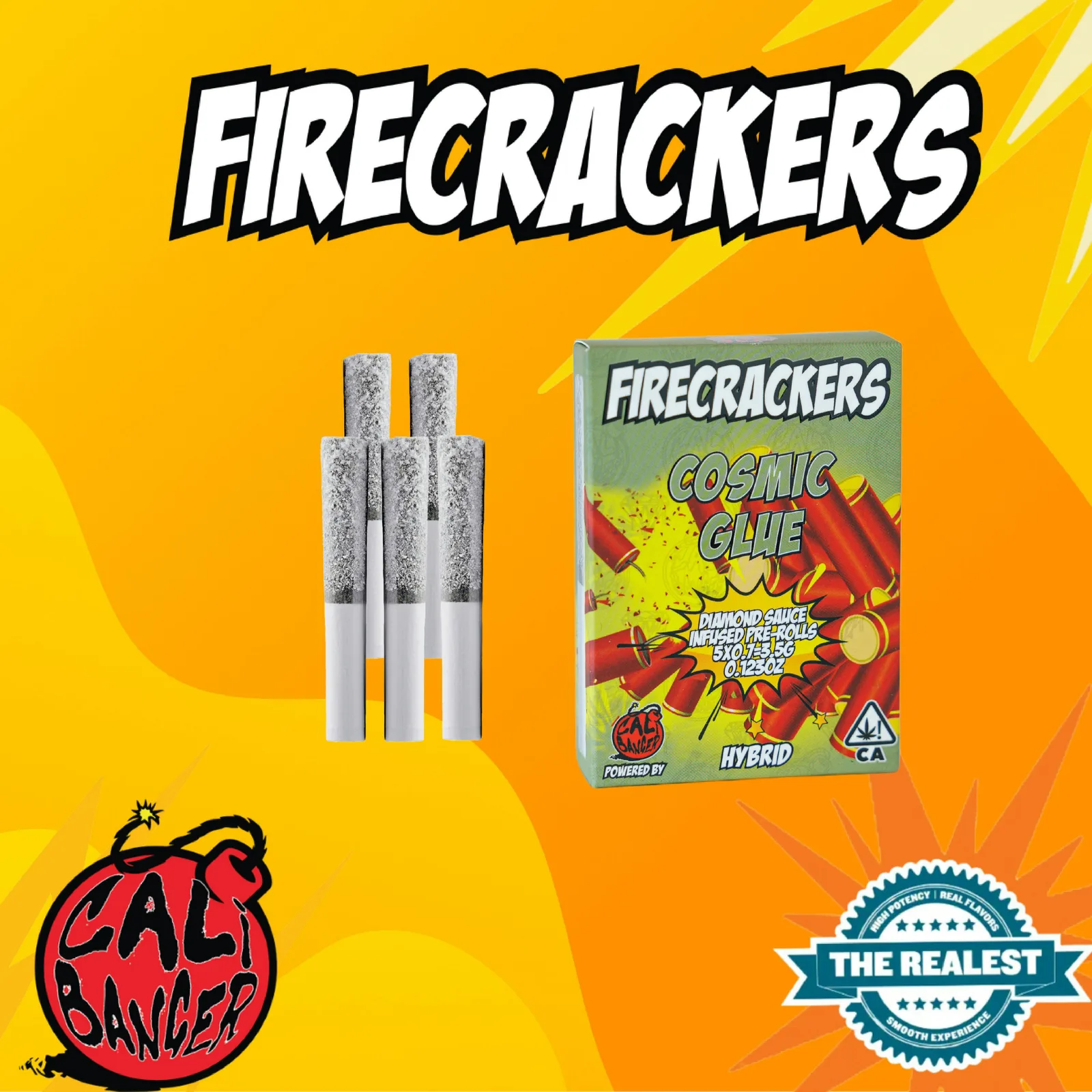 Firecracker Infused Pre Roll Cosmic Glue 5 x 0.7 - 3.5 G