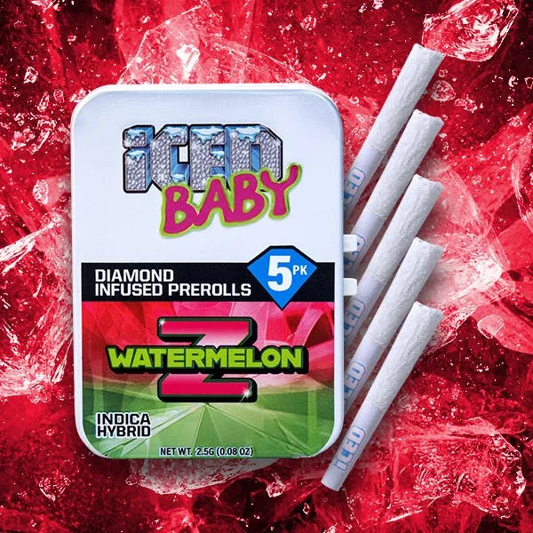 ICED - Infused Preroll - 0.5g 5pk - Watermelon Z