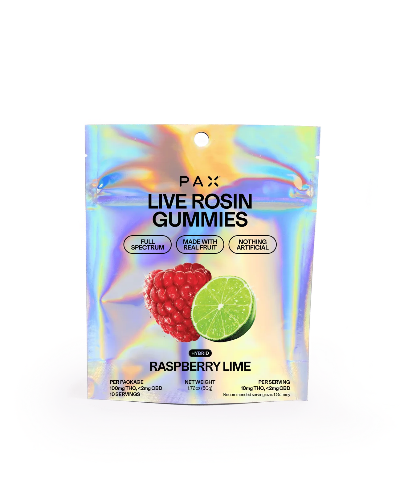 Live Rosin Gummies | Raspberry Lime (100mg)