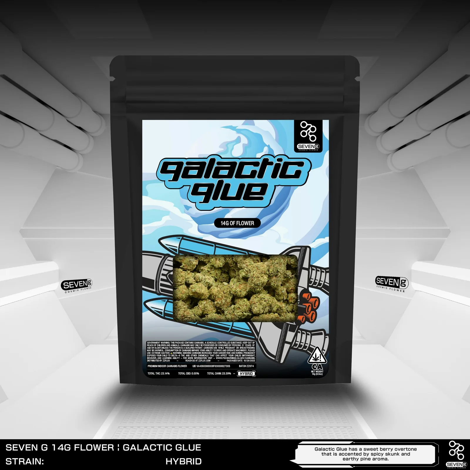 Galactic Glue Hybrid 14g bag by Seven G
