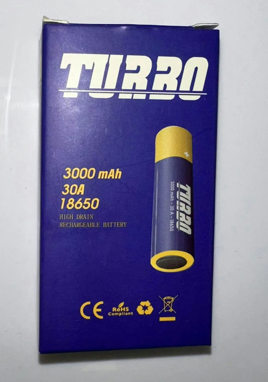 Turbo Box Mod Battery 2pk