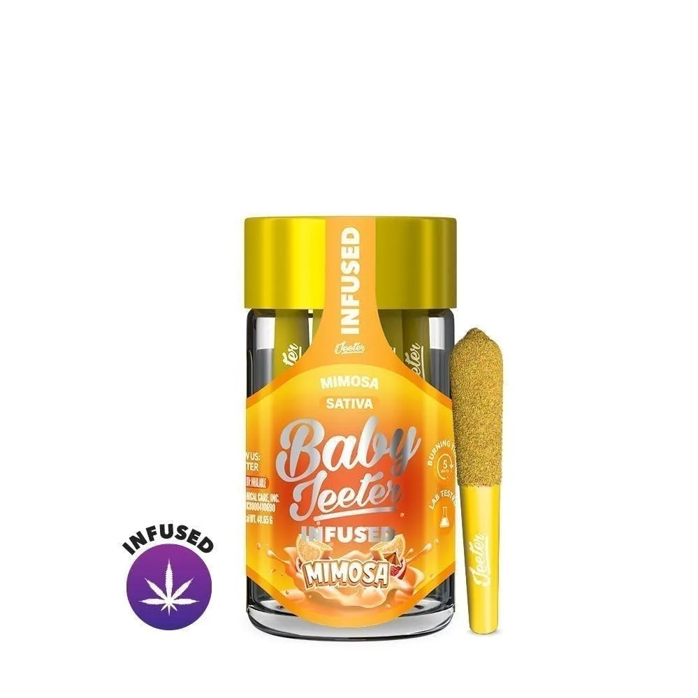 Jeeter | Mimosa | Baby Infused Minis | 0.5g each | 5pk