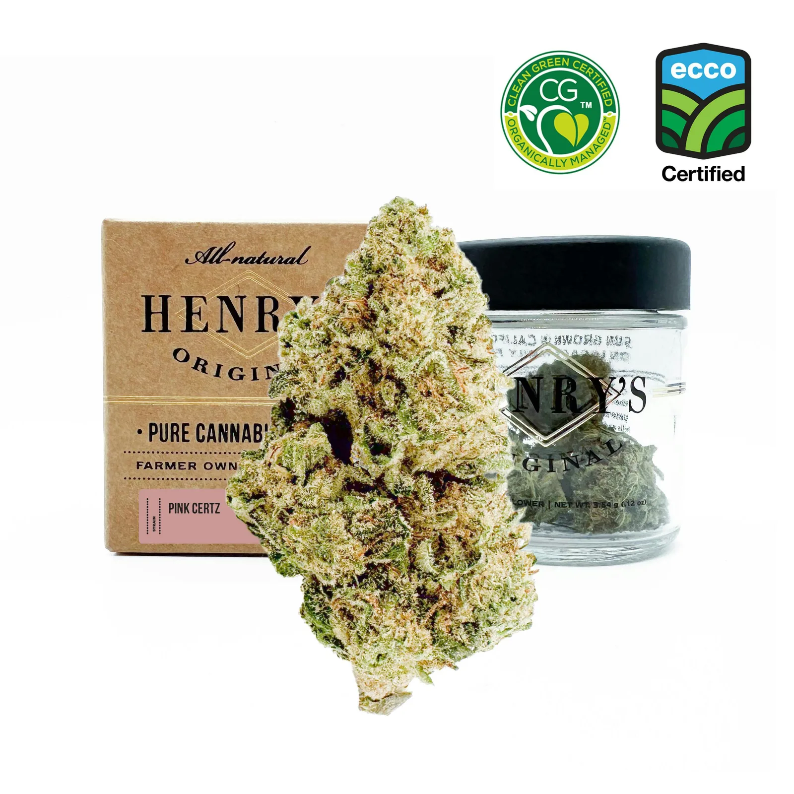 Henry's Original | Pink Certz | Jar Big Buds | 3.5g