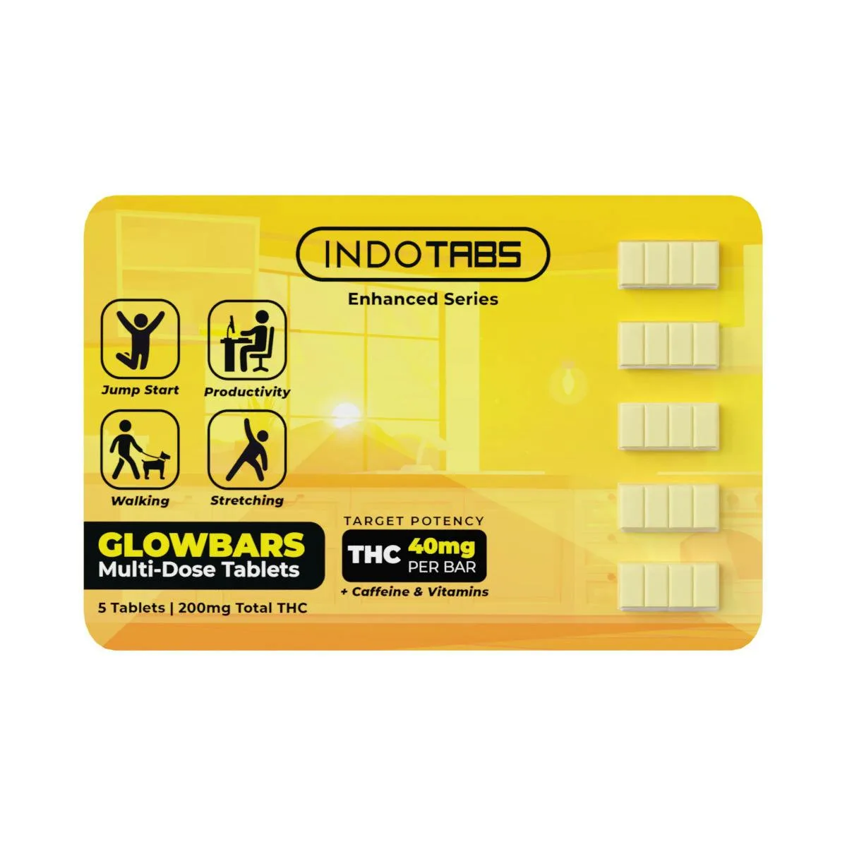 INDOTABS - GLOW BAR - INFUSED TABLETS