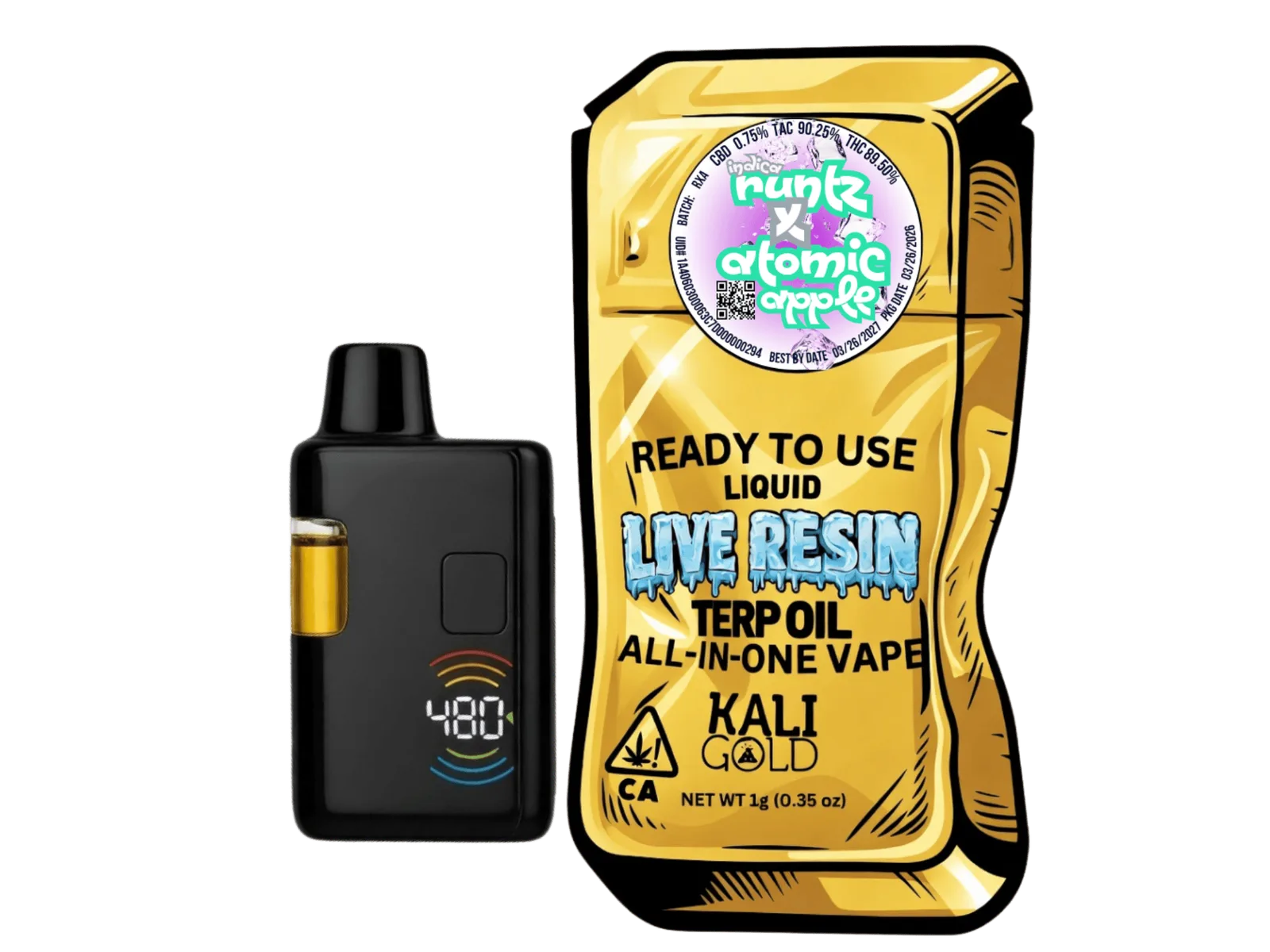 Runtz x Atomic Apple — Live Resin AIO