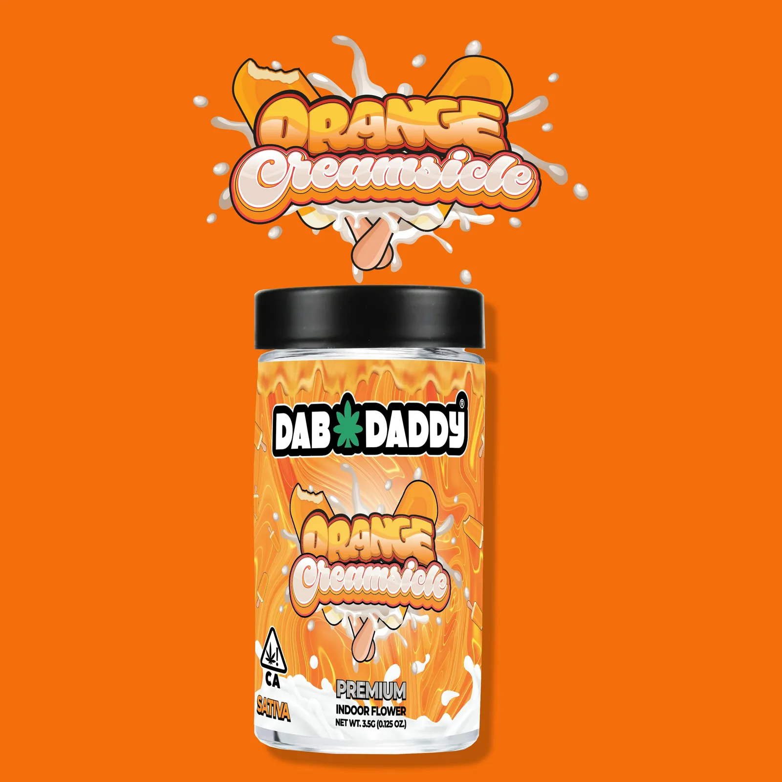Orange Creamsicle Flower Dab Daddy® 14g Premium Indoor Flower