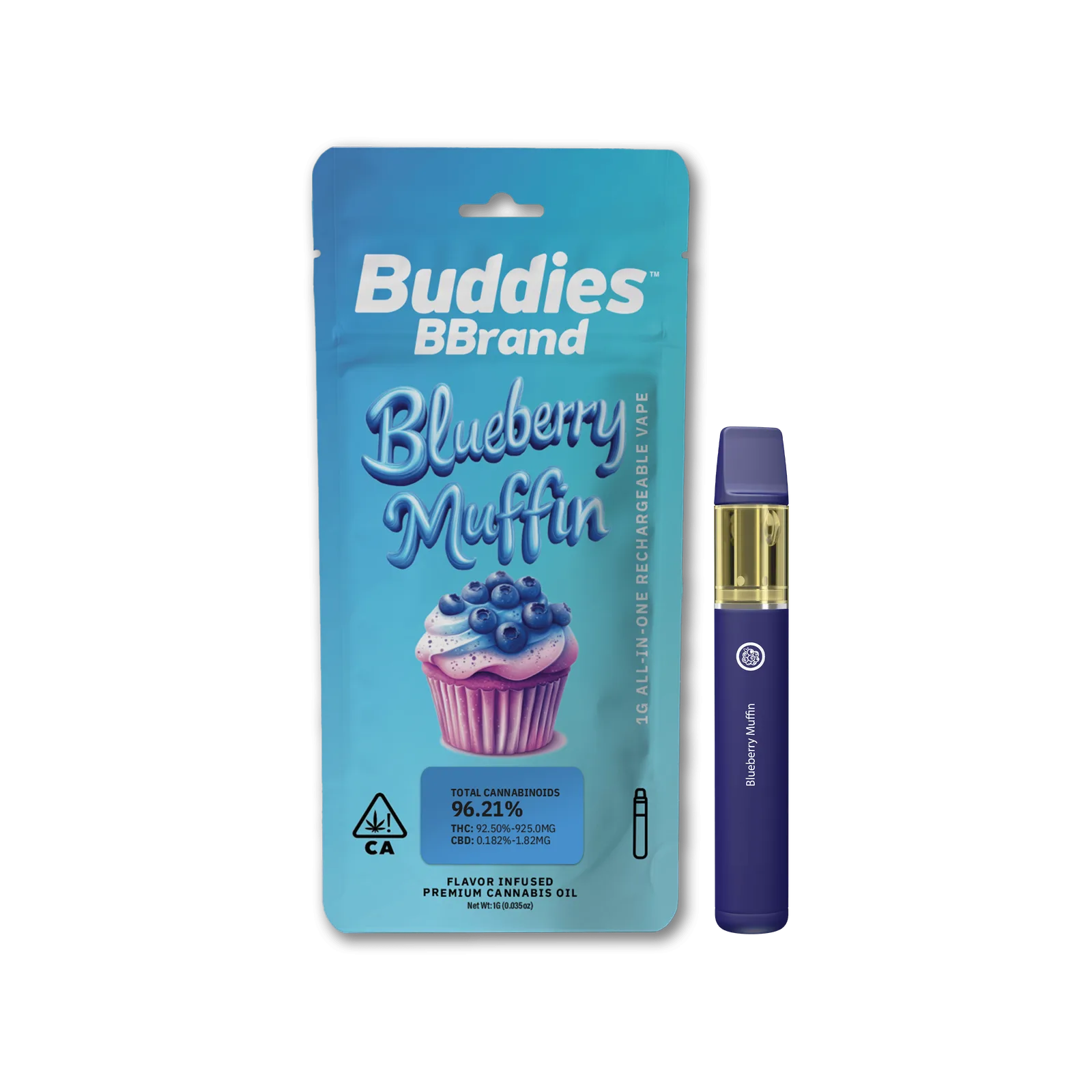 BBrand Blueberry Muffin 1g AIO Vape