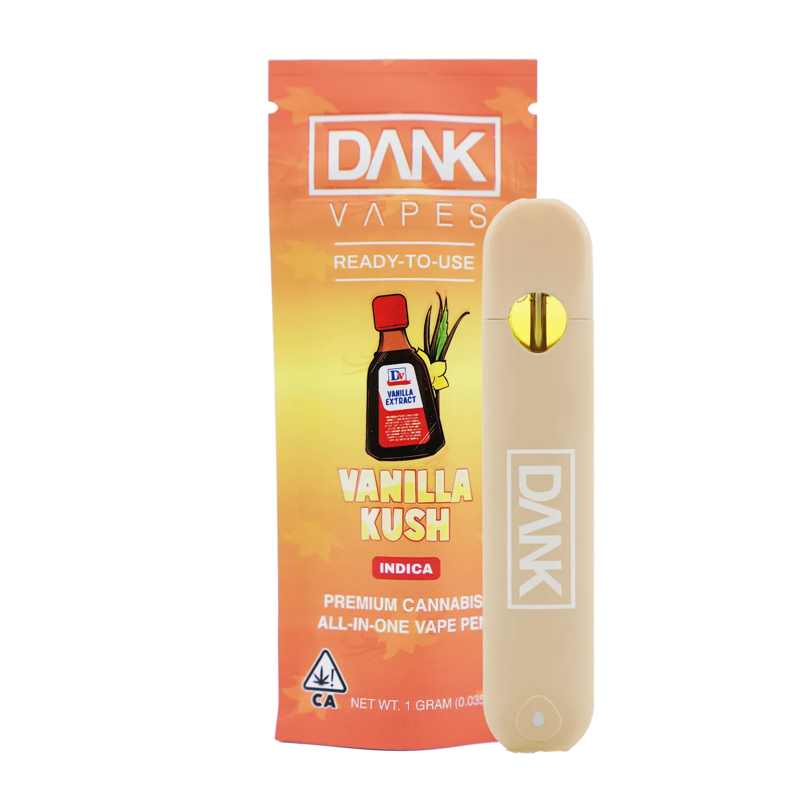 VANILLA KUSH - 1G ALL-IN-ONE DISPOSABLE VAPE PEN