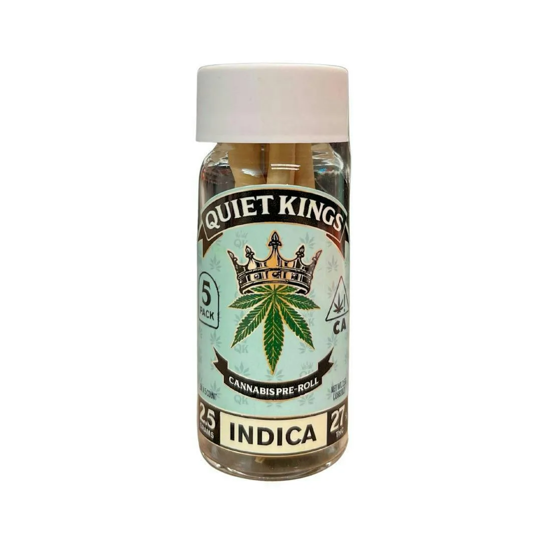 Quiet Kings Purple Headband 0.5g 5pk Prerolls - Indica (2.5g)