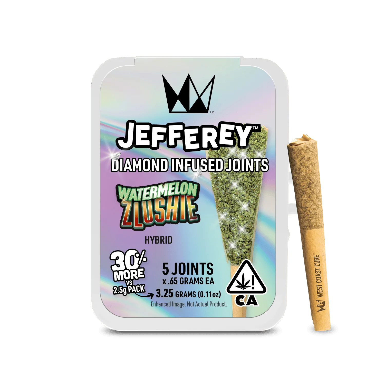 Watermelon Zlushie - Jefferey Infused Joint .65g 5 Pack