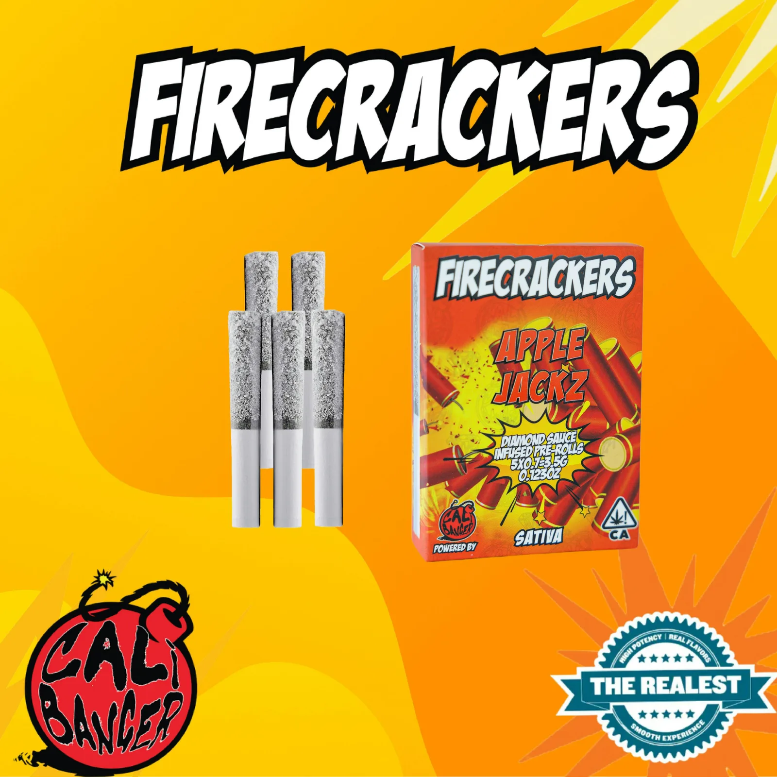 Firecracker Infused Pre Roll Apple Jackz 5 x 0.7 - 3.5 G