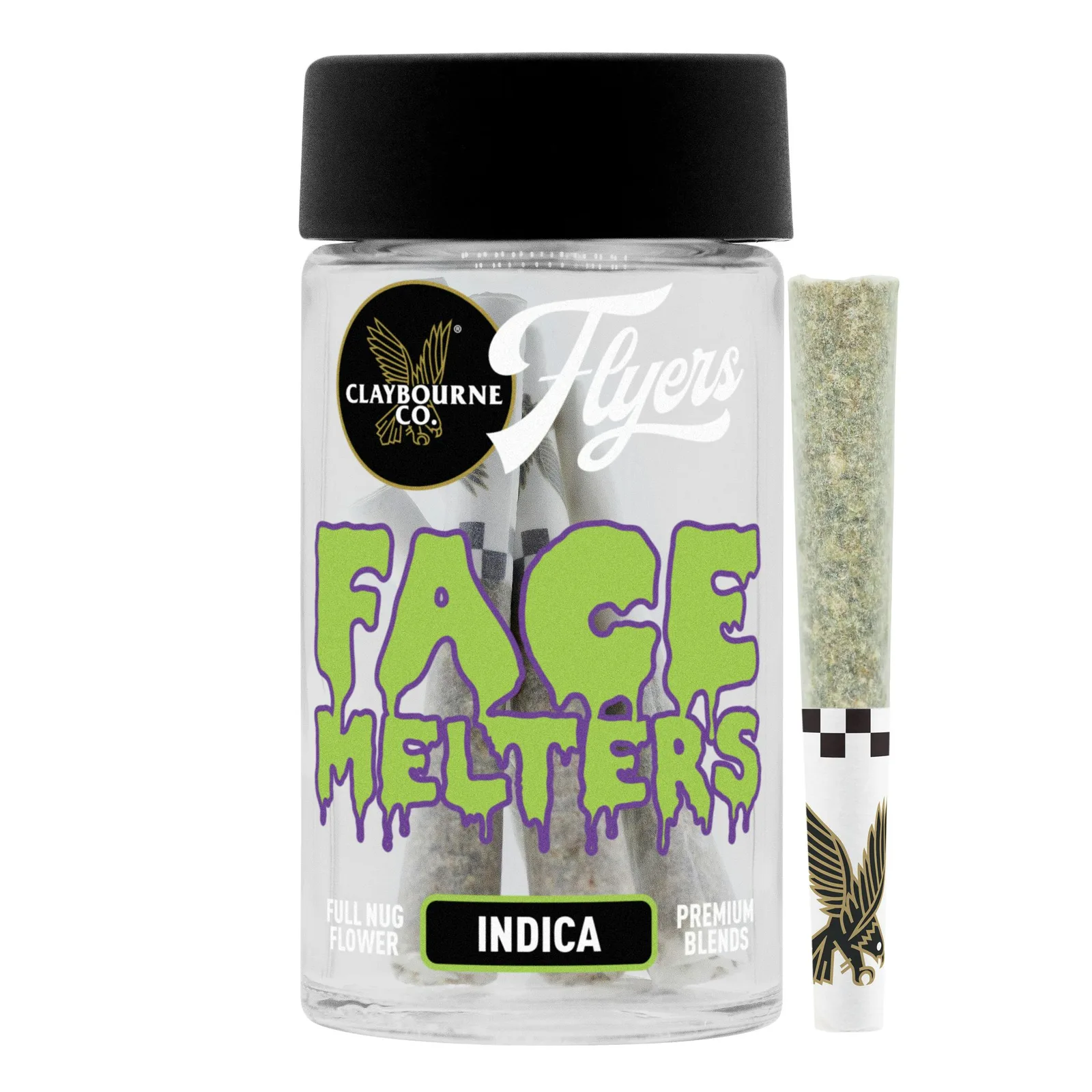 Face Melters Indica (3.5g) - Flyers Blends Pre-Rolls