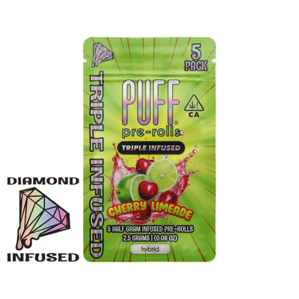 Cherry Limeade - Triple Infused Pre Roll Pack .5g - 5pk
