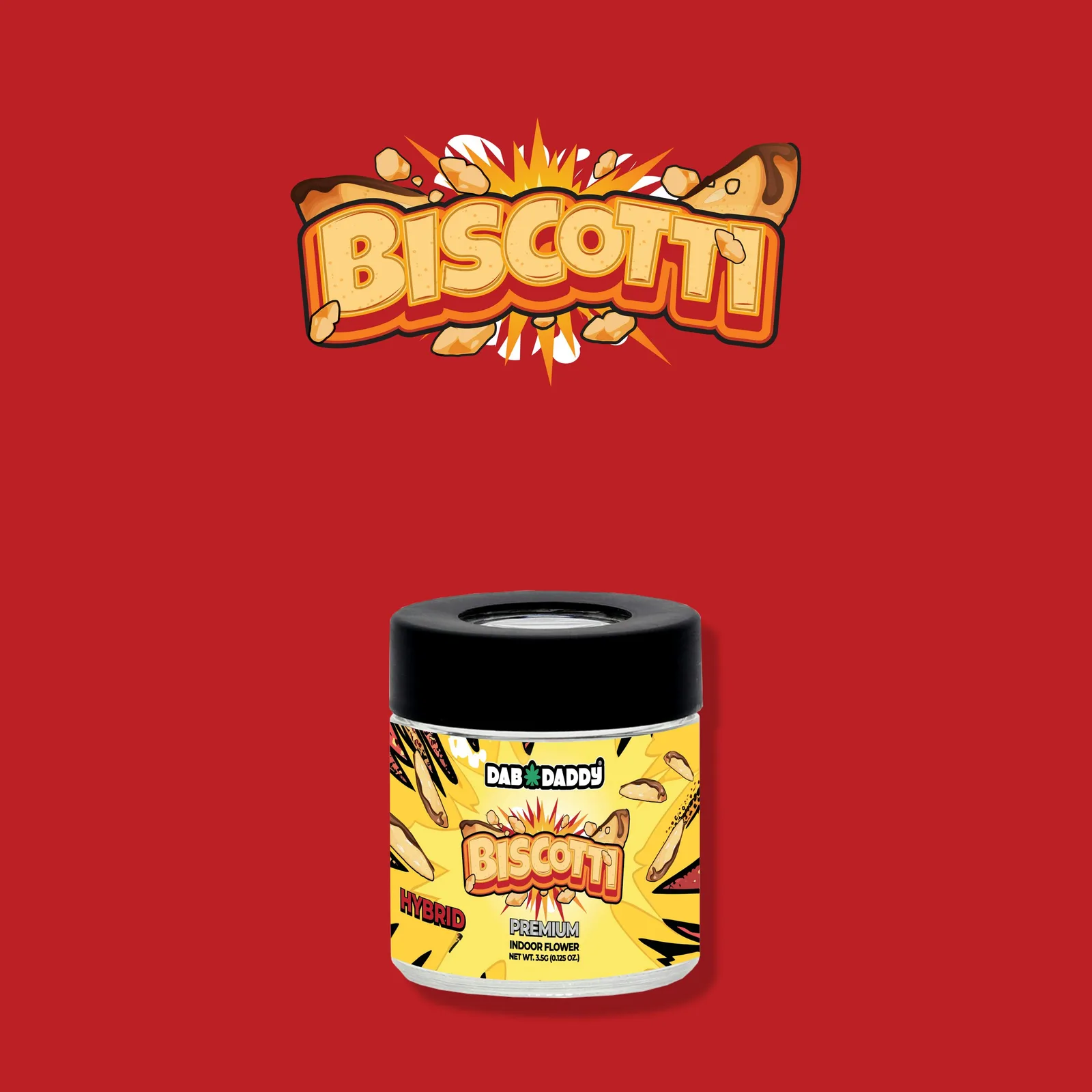 Biscotti Flower Dab Daddy® 3.5g Premium Indoor Flower