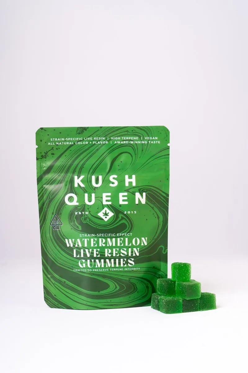 Strain-Specific Live Resin | Watermelon Gummies | 100mg | 10ct | 10mg/ea