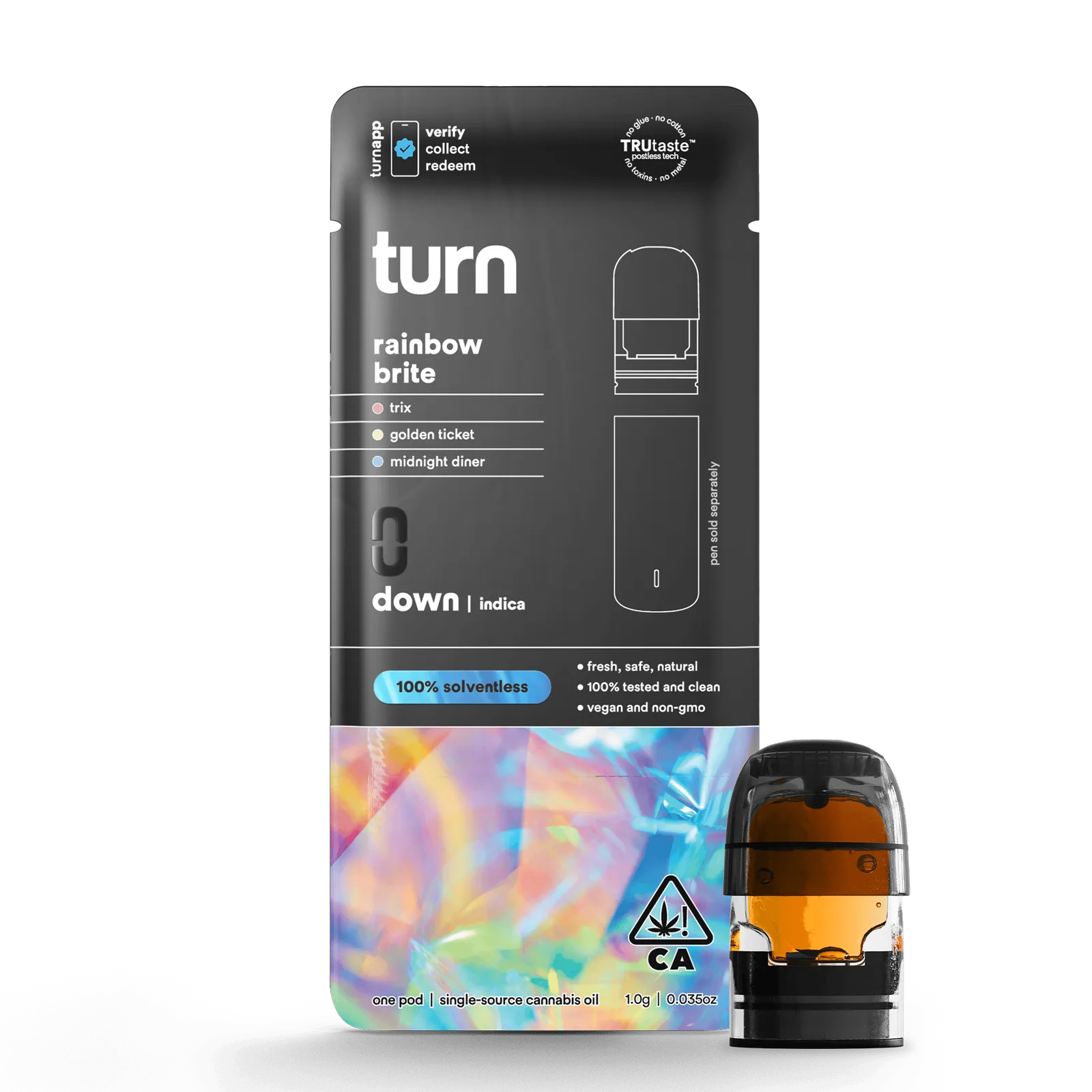 turn | Rainbow Brite | Live Rosin Pod | 0.5g