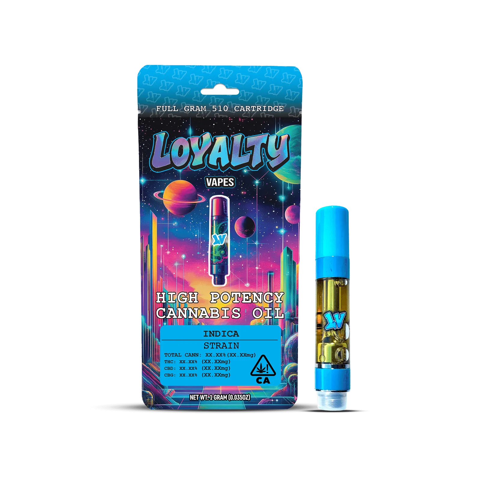 Loyalty | HPCO | 1g Vape Cartridge | Purple Martian Kush (I)