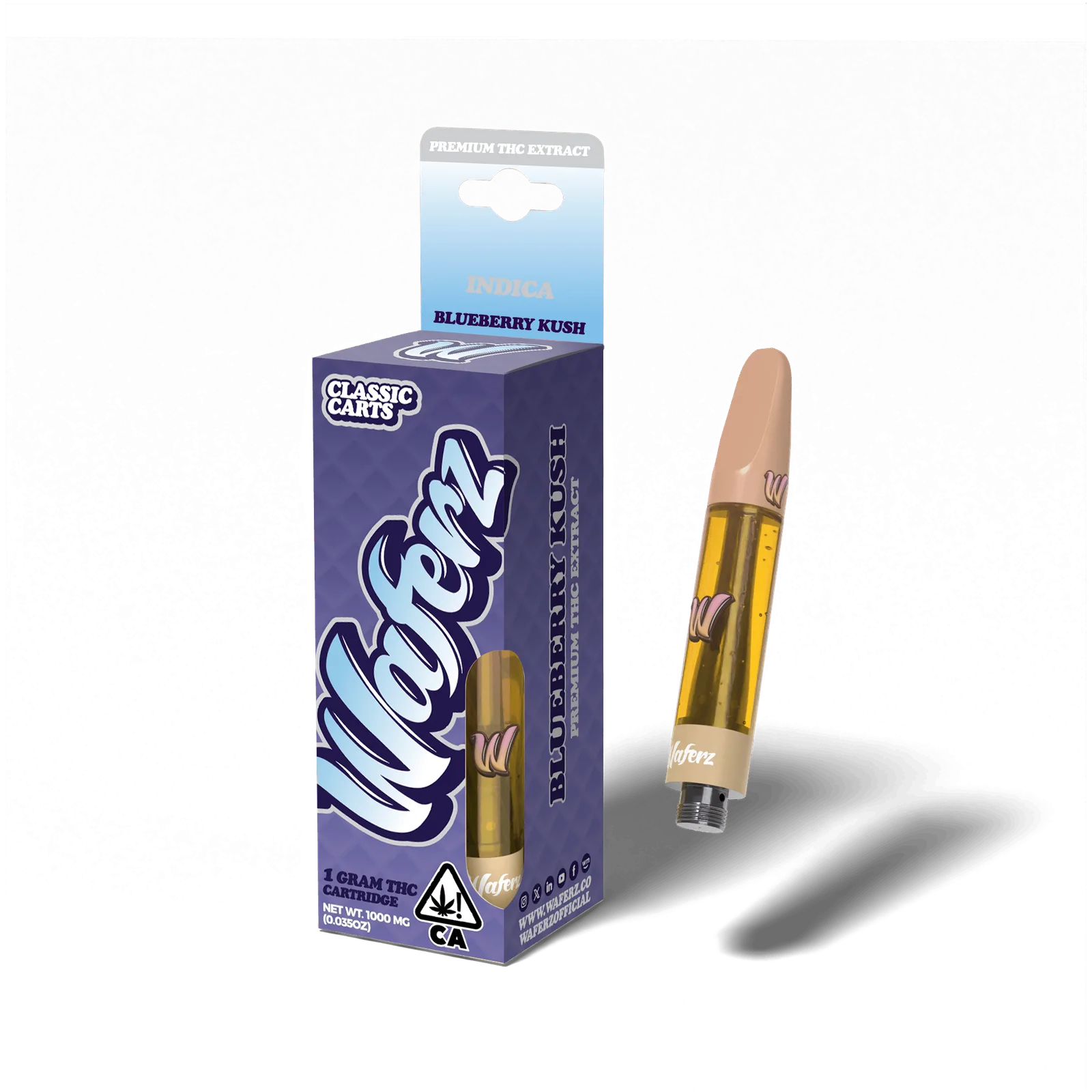 Waferz Classic Carts: Blueberry Kush (1g)