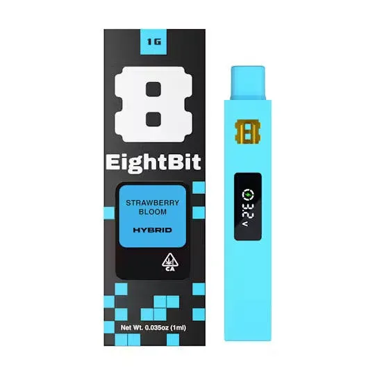 8-Bit Buds "Rosin Infused" 1G AIO - Strawberry Bloom
