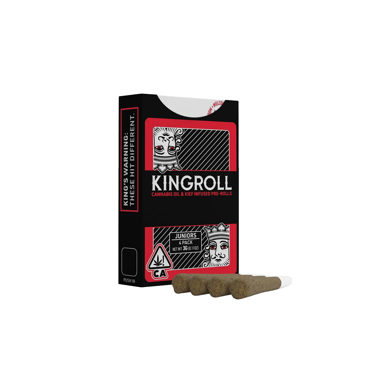Kingroll Jrs | King Louis XIII x Queen Z | Infused Joints | 4pk
