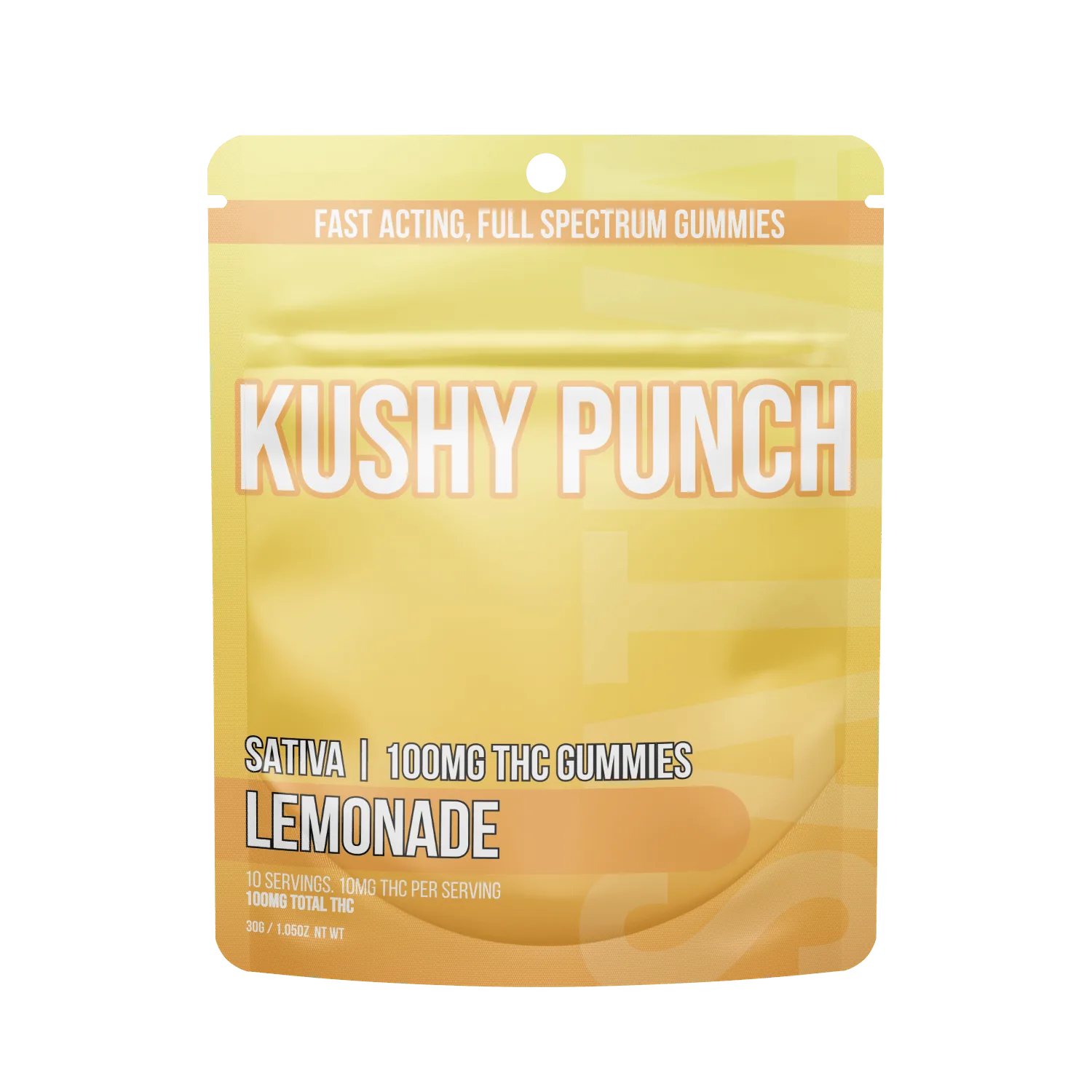 Kushy Punch - Sativa Lemonade INDIVIDUAL GUMMIES 100MG