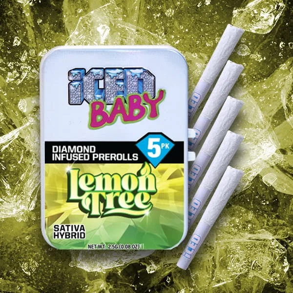 ICED - Infused Preroll - 0.5g 5pk - Lemon Tree