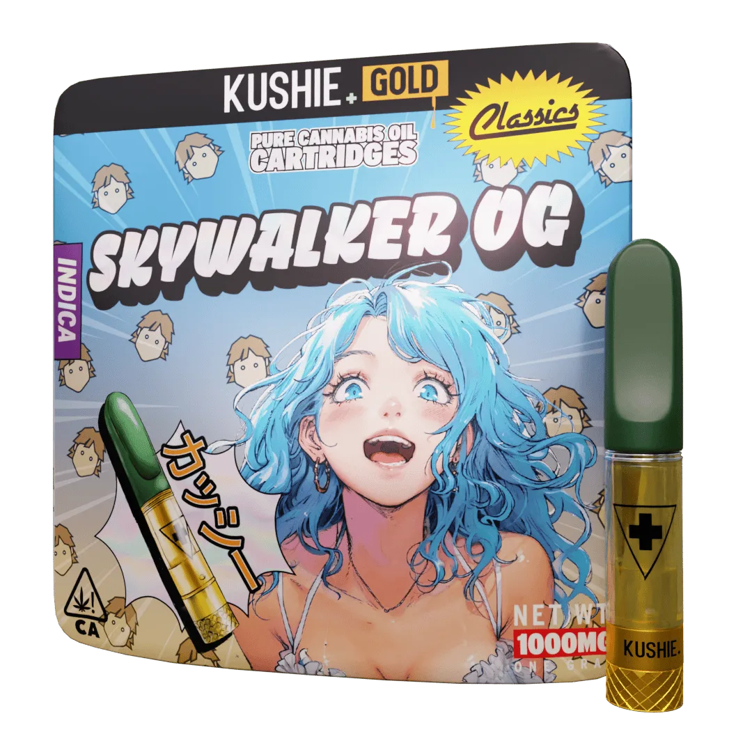 Skywalker OG (Indica) - Kushie+ Gold 1G Vape Cartridge