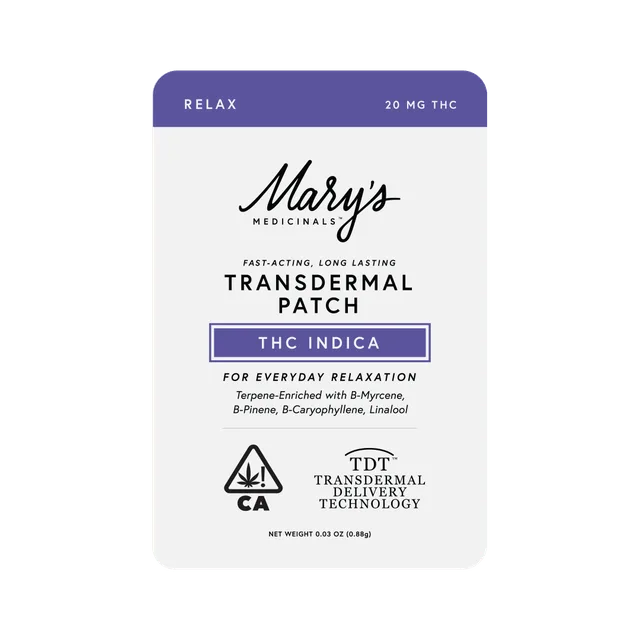 Relax (THC Indica) Transdermal Patch (CA)