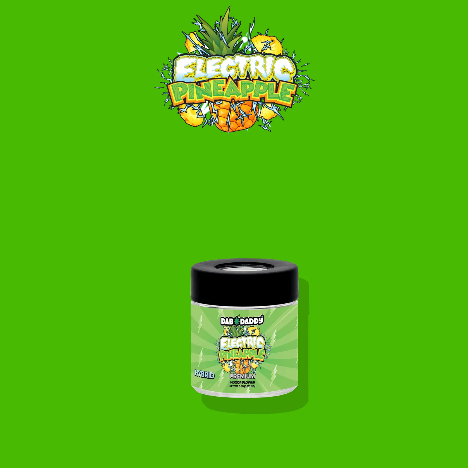 Electric Pineapple Flower Dab Daddy® 3.5g Premium Indoor Flower