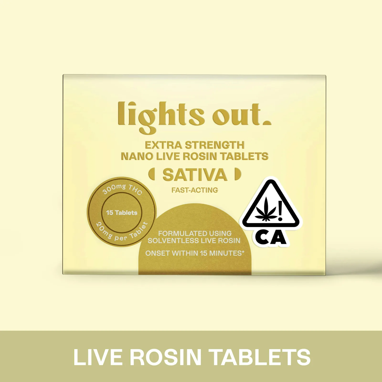 Extra Strength (Sativa) Rosin Tablets 300mg
