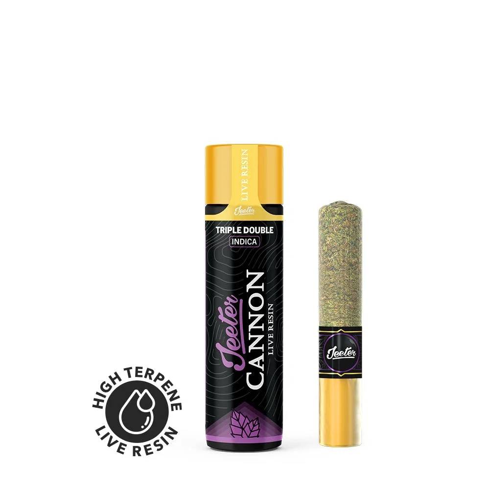 Jeeter | Triple Double | Live Resin Cannon | Infused Joint | 1.3g