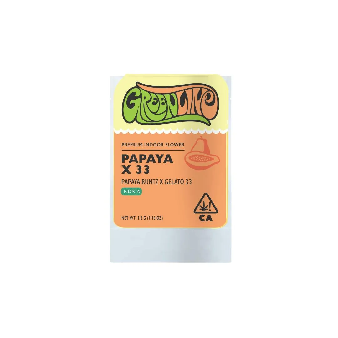 Papaya X 33 - 1/16 oz - Indoor - Indica - 1.8g