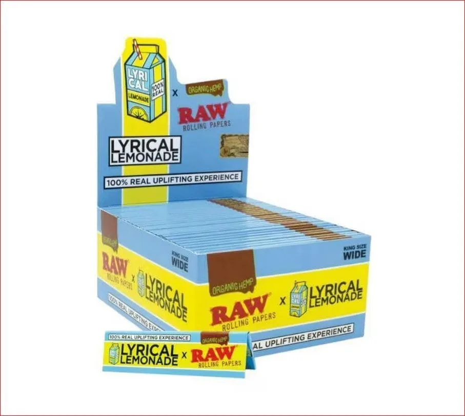 RAW Lyrical Lemonade King Size Wide Rolling Papers 32pk