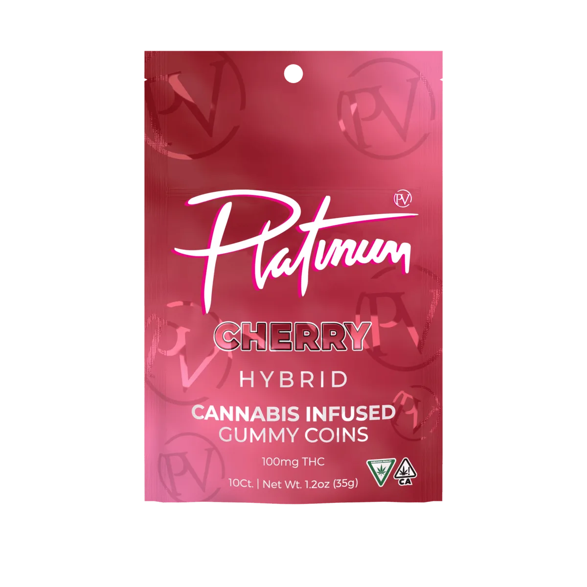 Platinum Vape 100mg Gummies - Cherry (Hybrid)