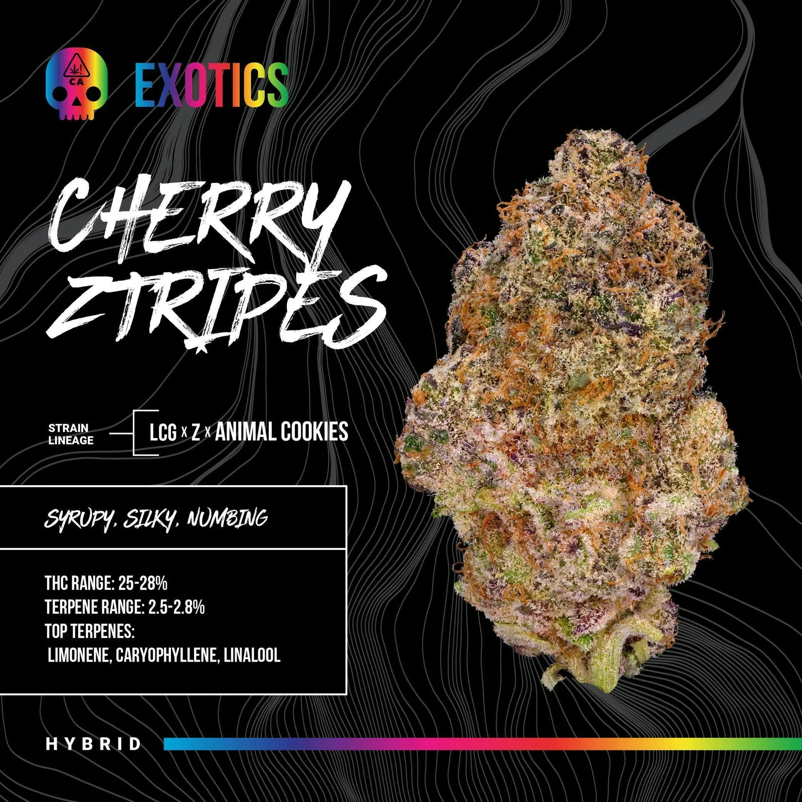 BOSKY | Cherry Ztripes | Big Buds | 3.5g