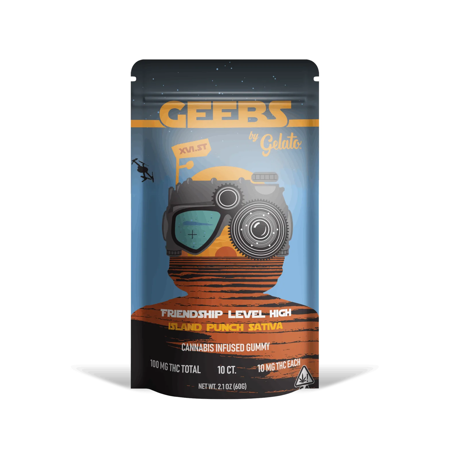 GEEBS x Gelato Island Punch Gummies 100mg THC