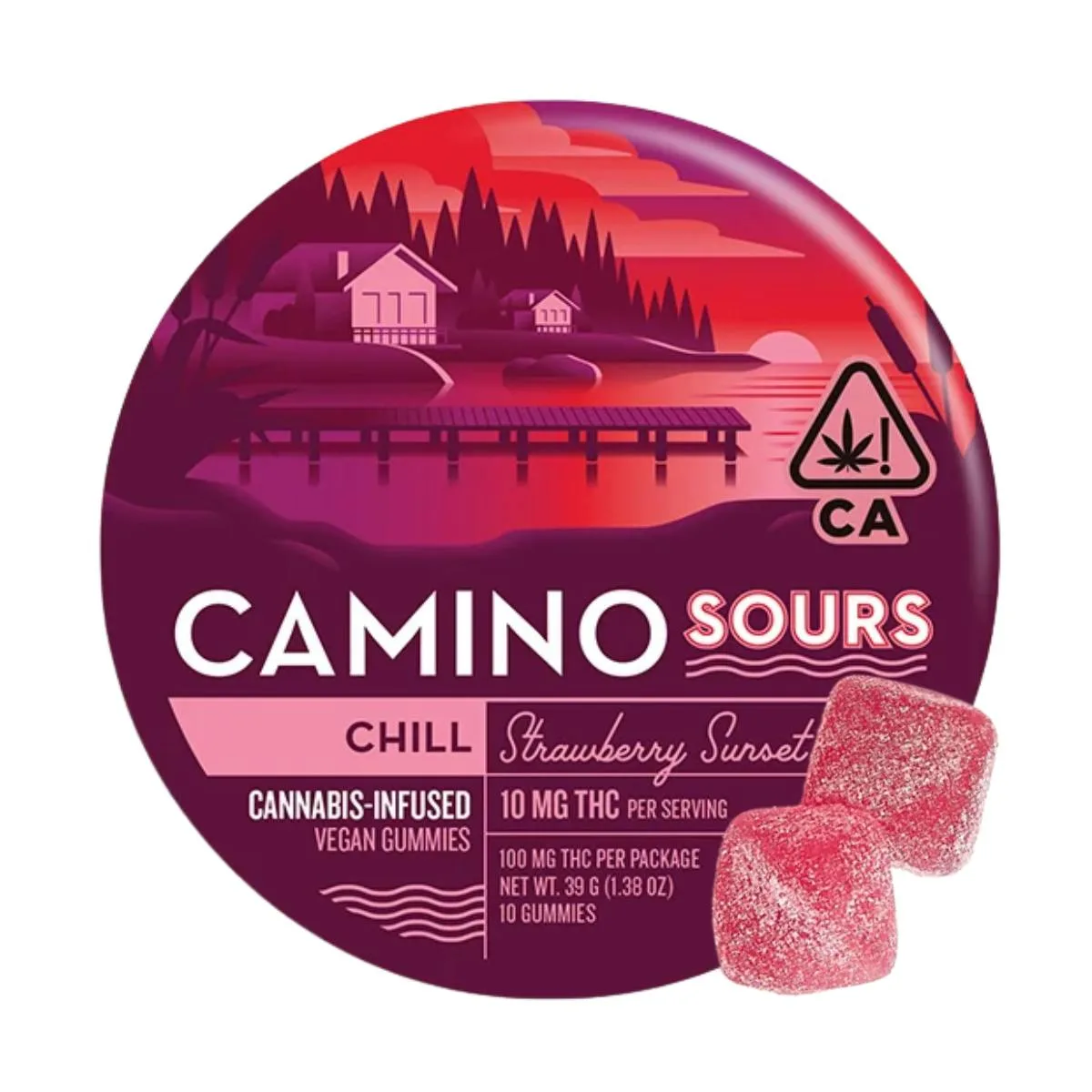 Strawberry Sunset (Chill) (I) | 100mg Gummies | Camino