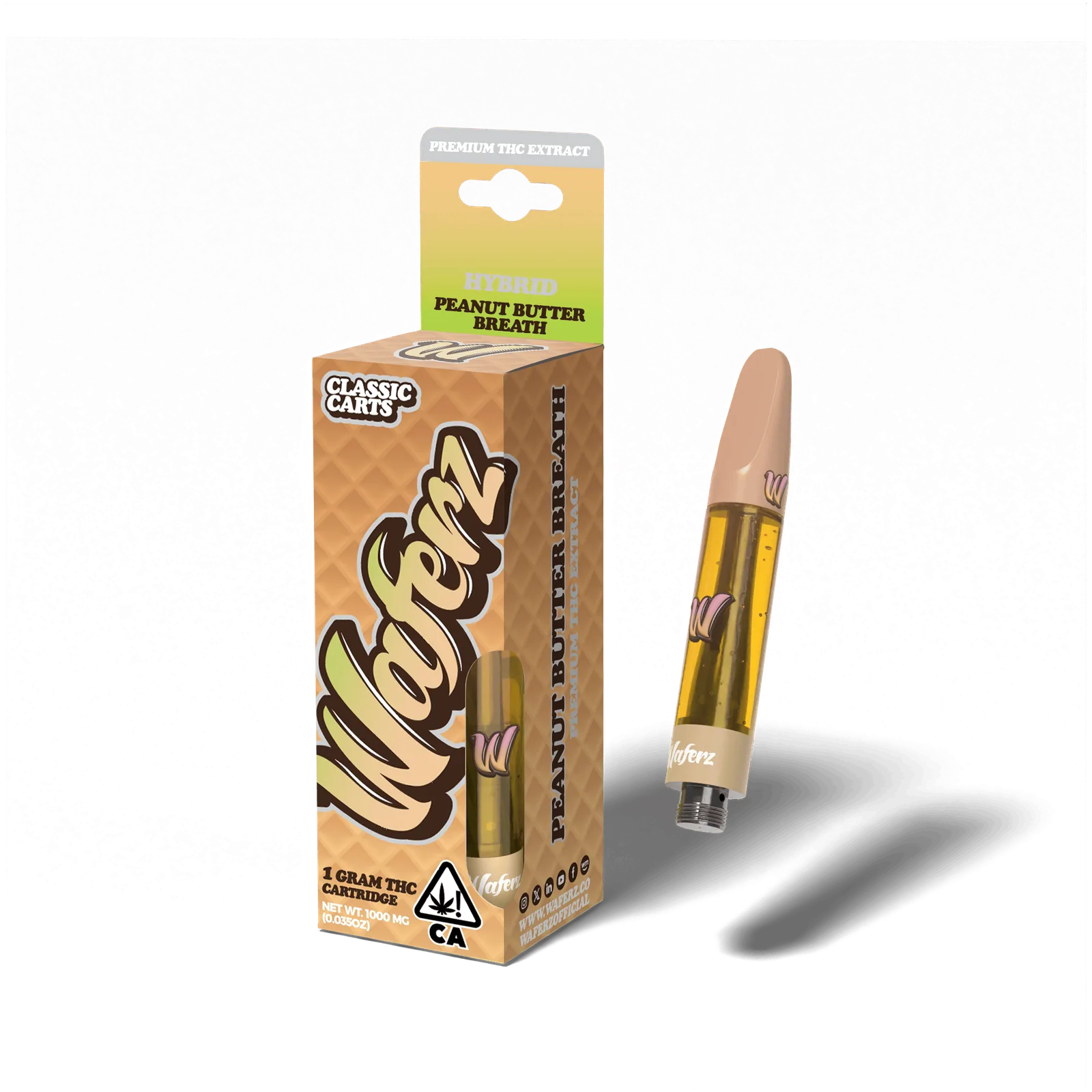 Waferz Classic Carts: Peanut Butter Breath (1g)