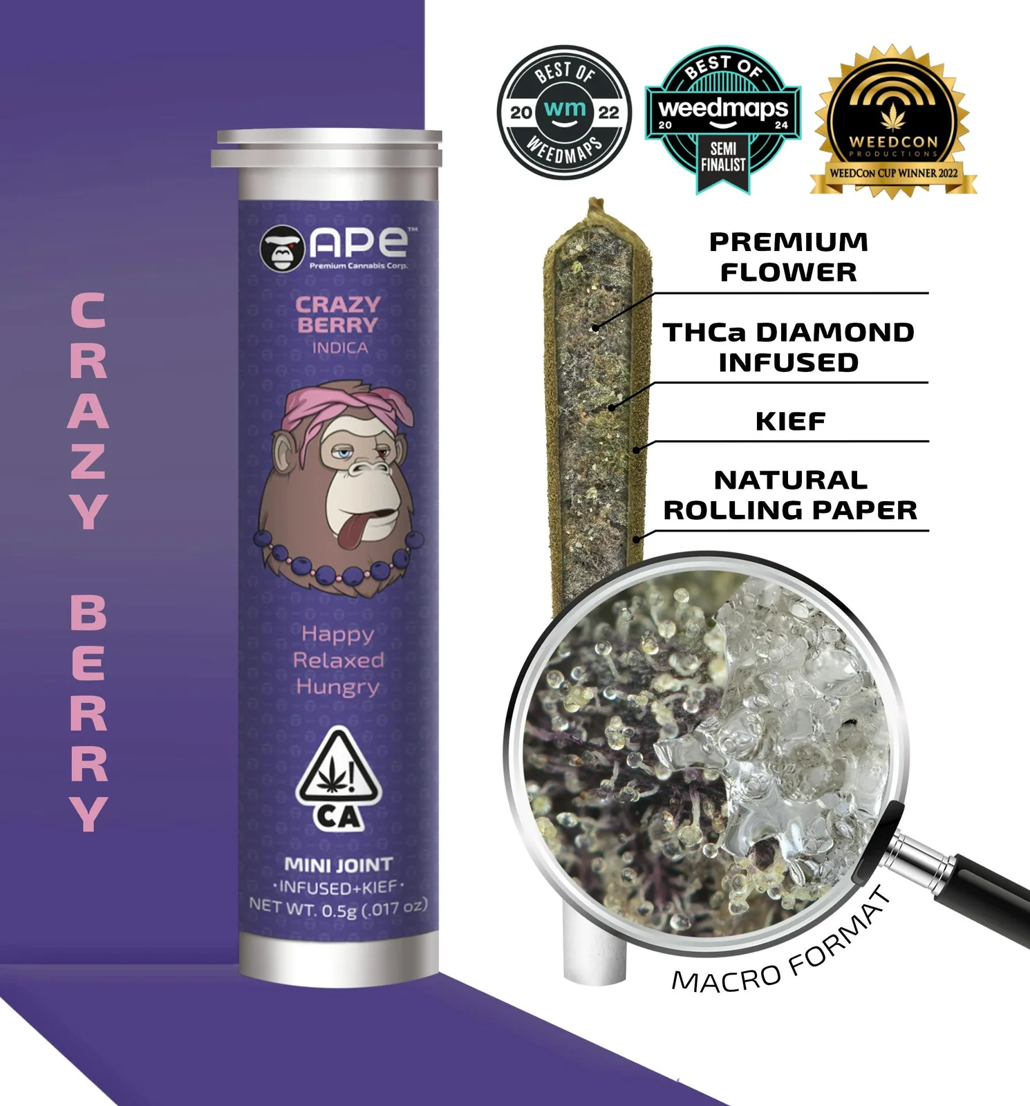 CRAZY BERRY — Infused Joint 0.5g