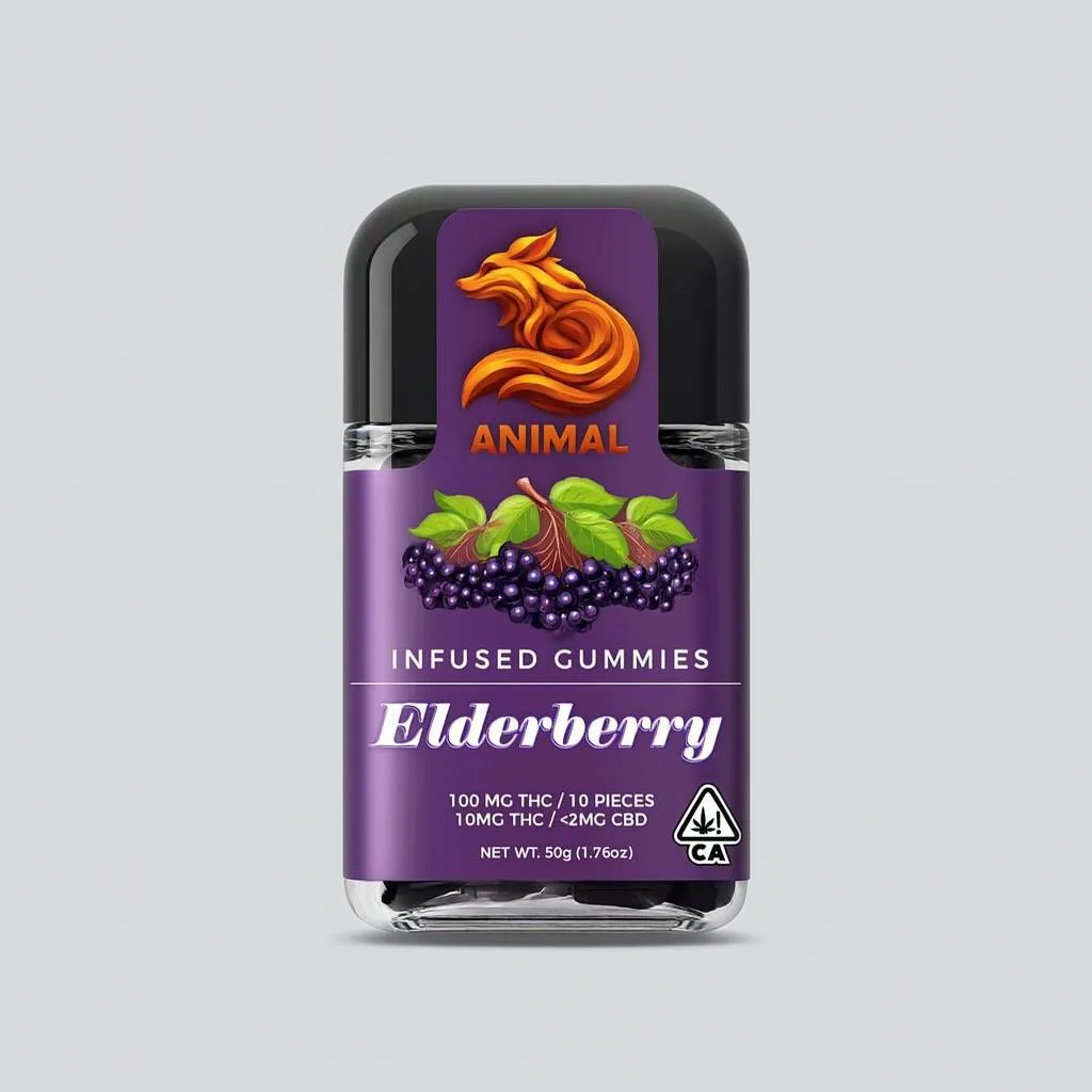 Elderberry Flavored Gummies - 10 x 10mg/gummy